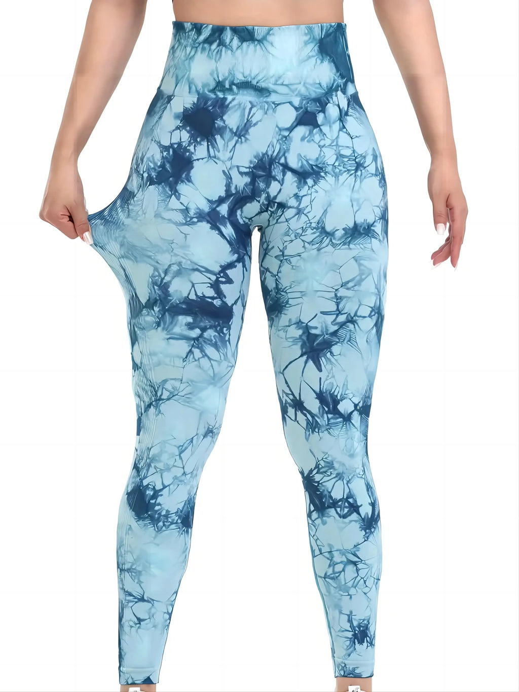 Women'S Tie-Dye Seamless Peach Butt High Waist Butt Pants Stretch Fitness Yoga Pants