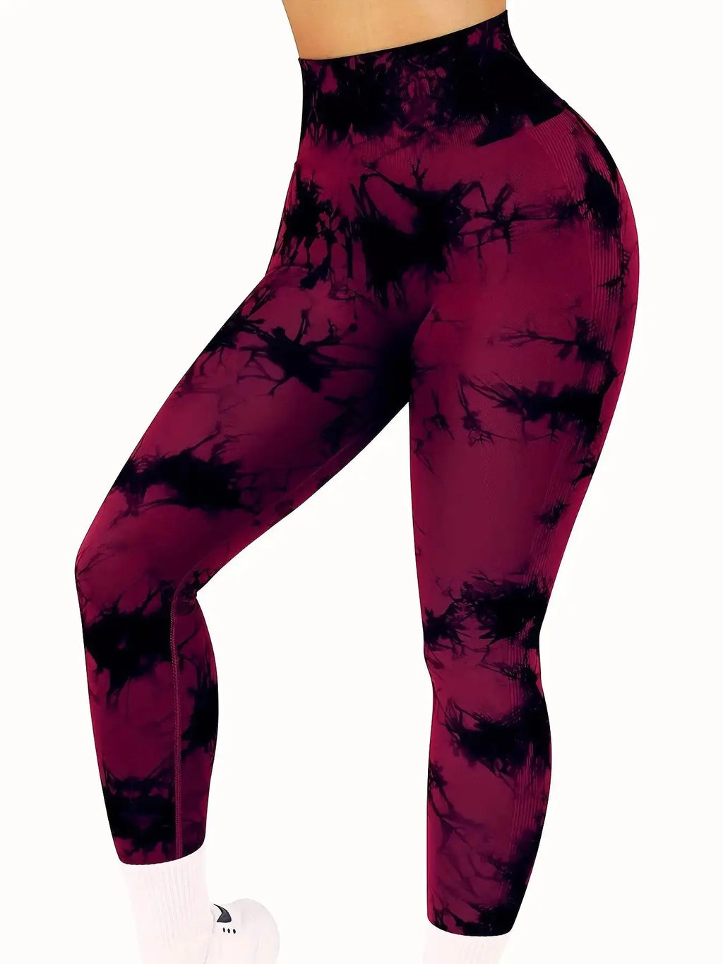 Women'S Tie-Dye Seamless Peach Butt High Waist Butt Pants Stretch Fitness Yoga Pants